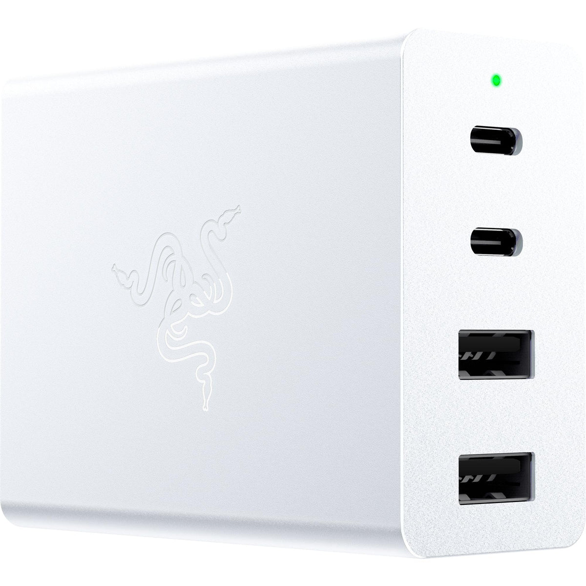 Razer USB-C 130W GaN Charger, 4 Ports, Super Fast Charging, White