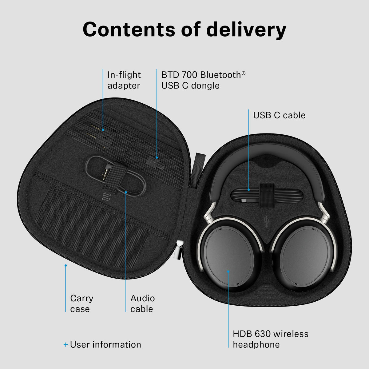 Sennheiser HDB 630 Wireless Audiophile Headphones with Incl. Hi-Res Dongle