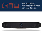 Poly - Studio X70 Video Bar for Large Conference Rooms Poly (Plantronics + Polycom) - Premium 4K Audio & Video Conferencing Solution - Camera, Speakers, & Microphones - Works w/Teams, Zoom (Certified)