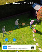 aosu 3K 5MP Solar Security Camera Wireless Outdoor PTZ 360° Smart Tracking
