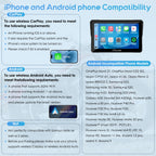 Carpuride W702PRO 7" for Motorcycle CarPlay & Android Auto Dual Bluetooth