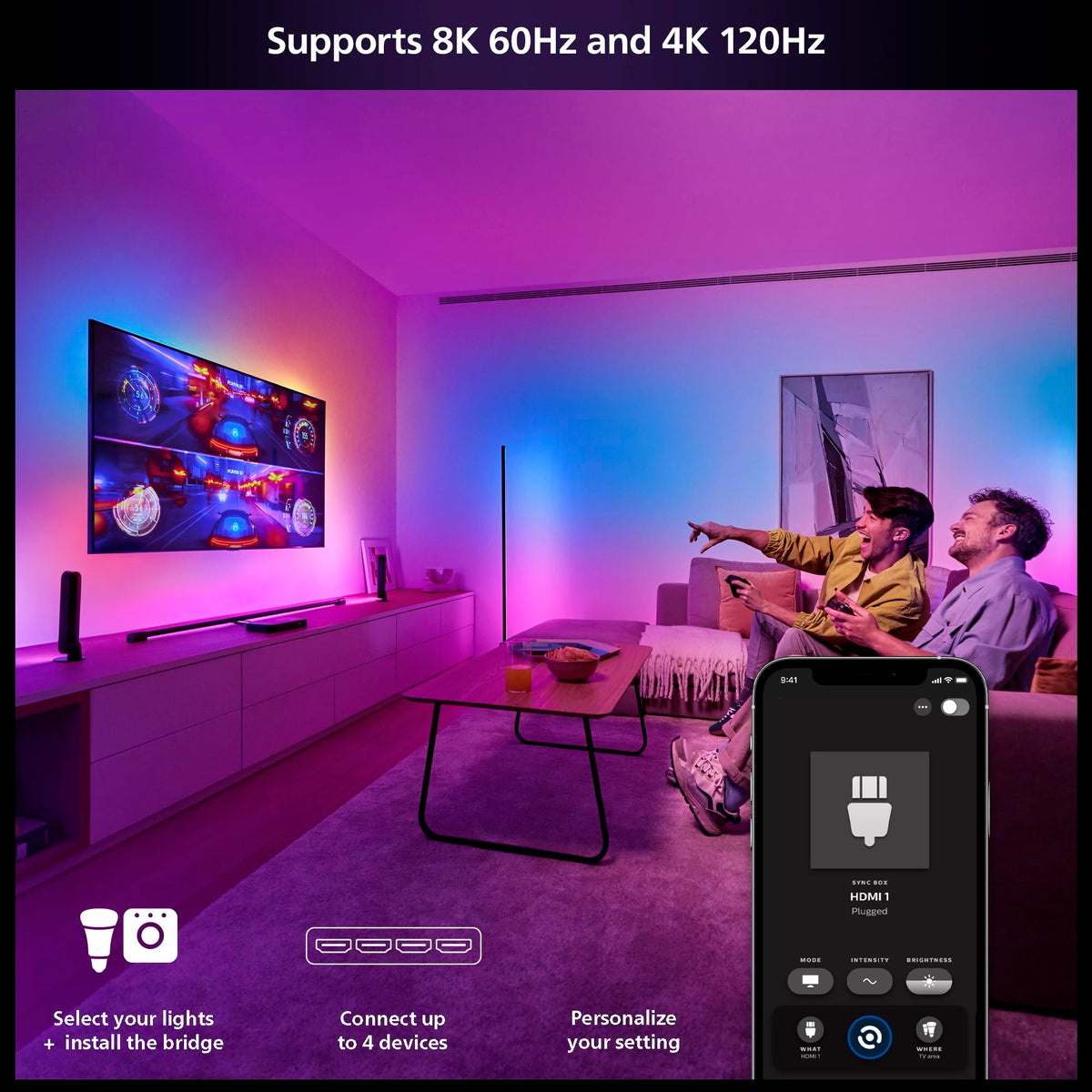 Philips Hue Play HDMI Sync Box 8K, 1-Pack