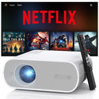 4K Projector with WiFi and Bluetooth, 1500 ANSI Google TV Projector