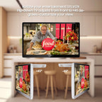 SYLVOX 15.6" Under-Cabinet TV, 12-Volt Kitchen TV, 90° Flip-Down Design