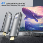 Wireless HDMI Transmitter and Receiver, Plug & Play Portable 2.4G/5G Wireless HDMI Extender Kit for Streaming Video and Audio to Monitor from Laptop/PC/TV Box/Projector, Grey