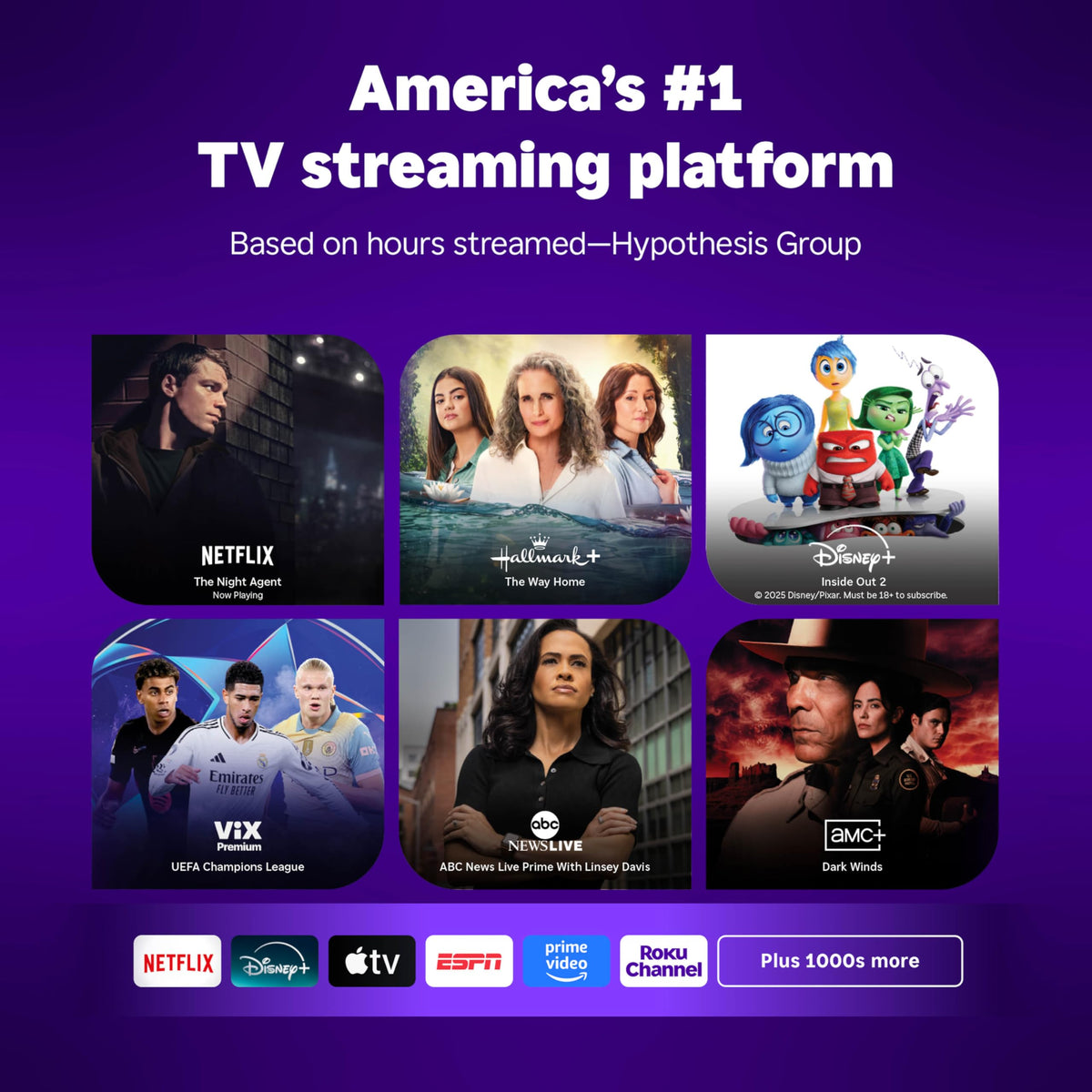 Roku Smart TV – 43-Inch Select Series, 4K HDR TV – RokuTV with Enhanced Voice Remote – Flat Screen LED Television with Wi-Fi for Streaming Live Local News, Sports, Family Entertainment