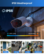 ZOSI 3K Lite Home Security Camera System with AI Human Vehicle Detection