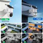 VSKY 4G Cellular Security Camera, Lifetime Free Unlimited Data, 2K Pan Tilt