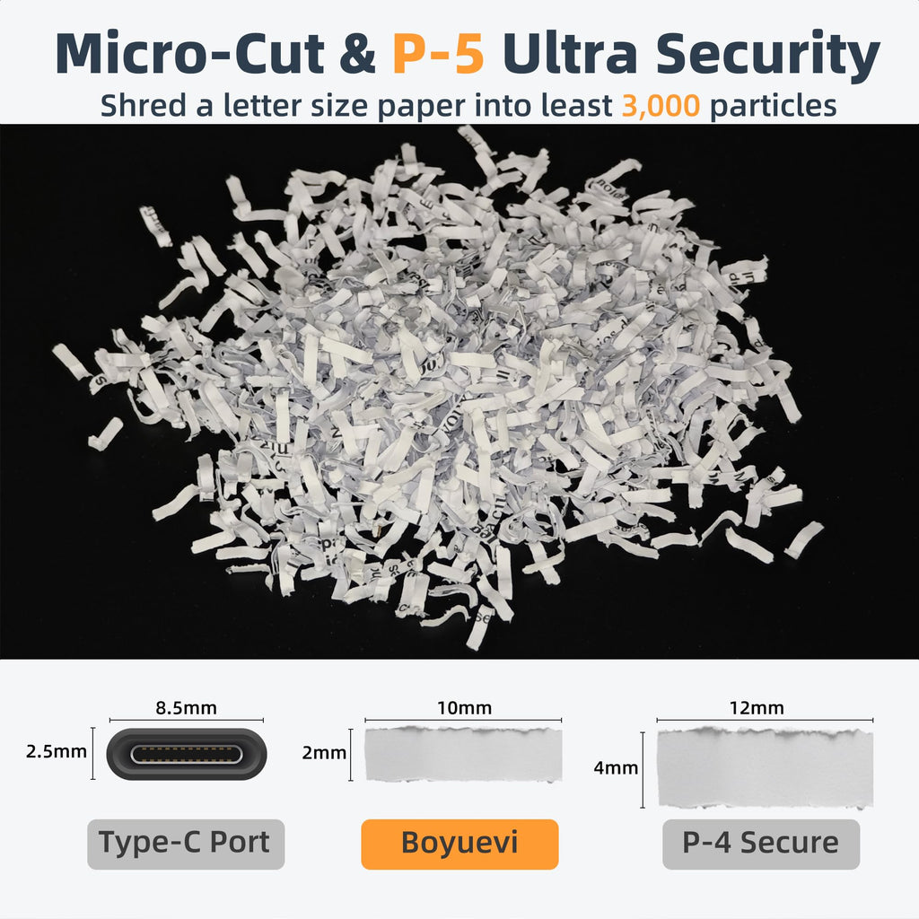200-Sheet Auto Feed Paper Shredder with Wheels – Heavy Duty Cross-Cut Shredder for Home & Office, Quiet High Security Document Shredder, White