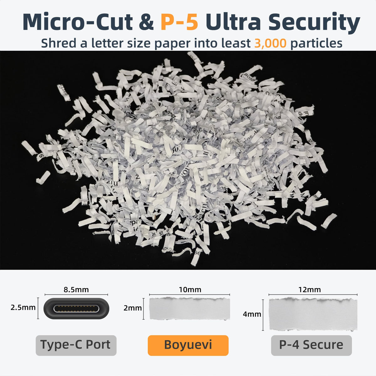 200-Sheet Auto Feed Paper Shredder with Wheels – Heavy Duty Cross-Cut Shredder for Home & Office, Quiet High Security Document Shredder, White