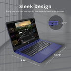HP Stream 14" HD Laptop for Business, Intel Celeron N4120, 4GB RAM, 224GB Storage (64GB eMMC + 160GB Docking Station Set), Intel UHD Graphics, HD Camera, WiFi, 1 Year Office 365, Win 11, Blue