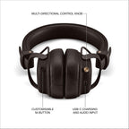 Marshall Milton ANC Wireless On-Ear Noise Cancelling Headphones - Brown