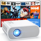 4K Projector with WiFi and Bluetooth, 1500 ANSI Google TV Projector