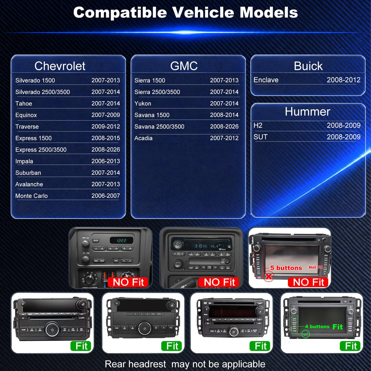 Upgrade Car Radio for Chevy Silverado 1500 2500 3500 GMC Sierra 2007-2013