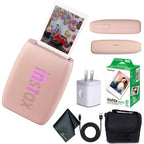 FUJIFILM INSTAX MINI LINK 3 Smartphone Printer (Clay White) 40-Photo Bundle