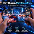 S26U Android Phone Unlocked, 6.9" Large Screen, Android 16 Unlocked Smartphones 16GB+512GB/1TB, 50MP+21MP, 7000mAh, Dual SIM/Face ID/GPS/OTG, Black