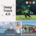 Insta360 Flow 2 Pro Grey - Foldable AI Phone Gimbal, Track in 200+ Apps with Apple DockKit, Multi-Person Tracking, 360º Pan Tracking, Built-in Tripod/Selfie Stick, iPhone/Android Portable Stabilizer