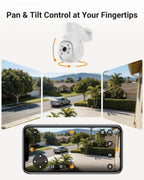 Anlapus 16 Channel Security Camera System, 8Pcs 1080P Pan Tilt Cam, No HDD