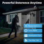 Dragon Touch 4G Cellular Security Camera, 4K Solar Camera Wireless Outdoor, 3 Lens Bullet-PTZ Cam, 360° View, 10X Optical Zoom, AI Track, Color Night Vision, 12000/9W Battery, 64GB Card Included