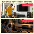 Pyle 9.1 Channel AV Receiver | 3000 Watts Peak Power, Audio Amplifier with Subwoofer Output, HD 2.1, Bluetooth Streaming | Surround Sound System for TV with Center 2, Extra Surrounds