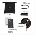 Marshall Milton ANC Wireless On-Ear Noise Cancelling Headphones - Brown