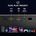 KODAK Flik X20 1080p Portable Mini Projector, Bluetooth Projector, Black
