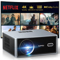 1500ANSI Google TV Smart Projector, Auto Focus & Keystone,with Stand