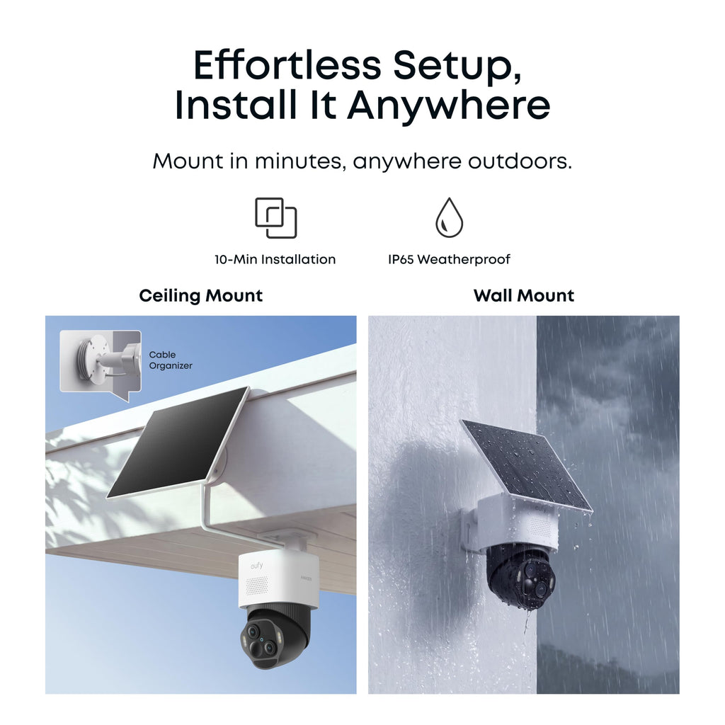 eufy Security SoloCam E50(S340 Next-Gen), Dual 4K Security Camera