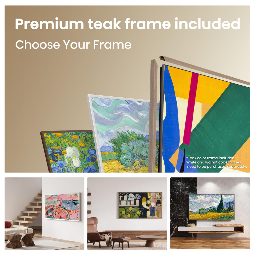 Hisense 55“ Hi-QLED S7 CanvasTV Series 4K UHD Art Google Smart TV (55S7SG, 2026 New) - 144Hz, Art Mode, Anti-Glare Panel, Dolby Vision HDR, Hi-Matte Display, Frame & UltraSlim Wall Mount Included