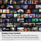 Samsung 43-Inch Class Crystal UHD U8000F 4K Smart TV (2025 Model) Endless Free Content, Processor, MetalStream Design, Knox Security, Alexa Built-in