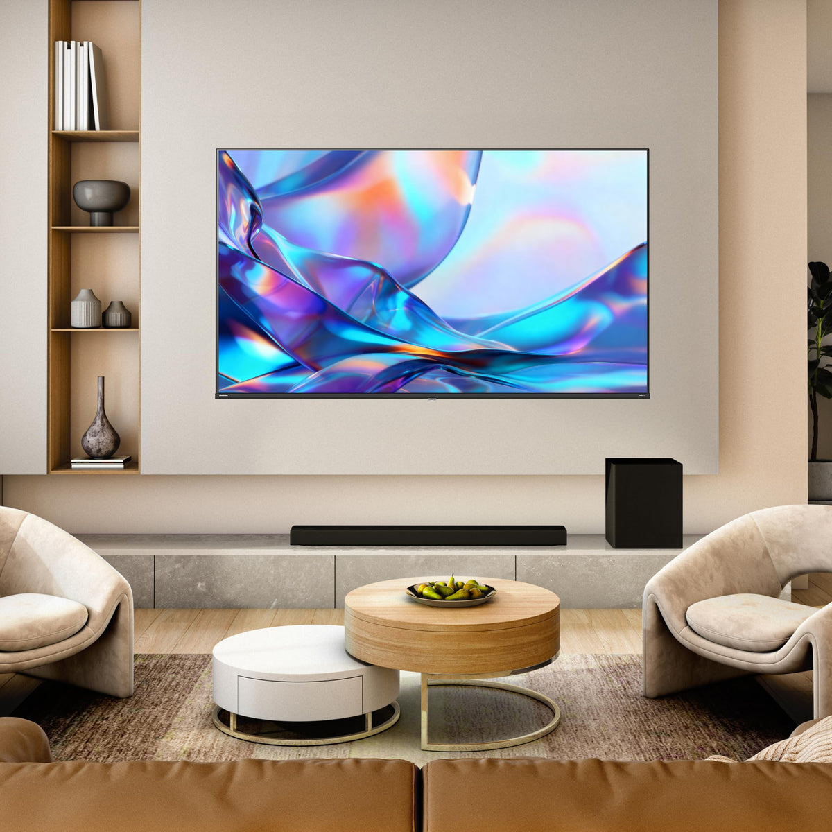 Hisense 50" Class E6SR Series Hi-QLED 4K UHD Smart Roku TV (50E6SR, 2026 Model) - Dolby Vision, Game Mode Plus, VRR, ALLM, DTS Virtual:X, Apple AirPlay, Compatible with Alexa and Google Assistant