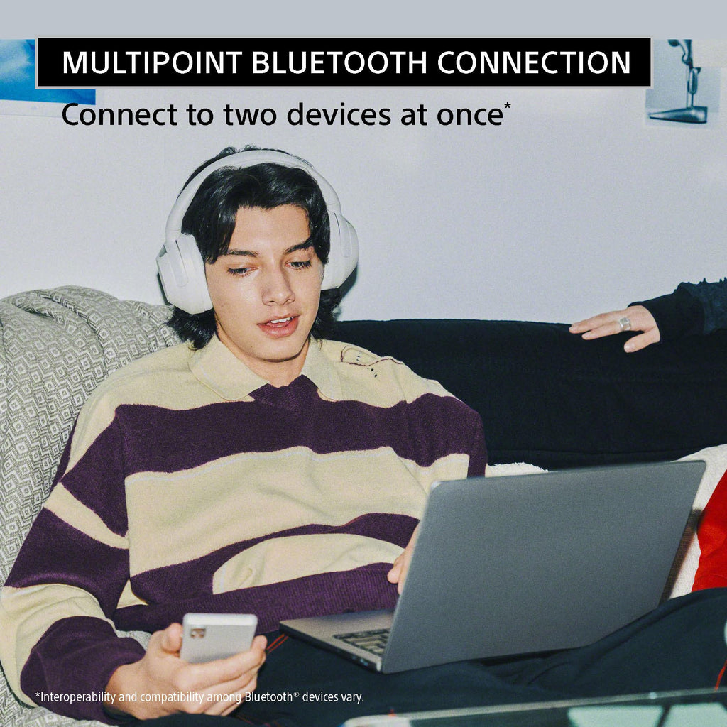 Sony ULT WEAR Over-Ear Noise Canceling Wireless Headphones, Off White