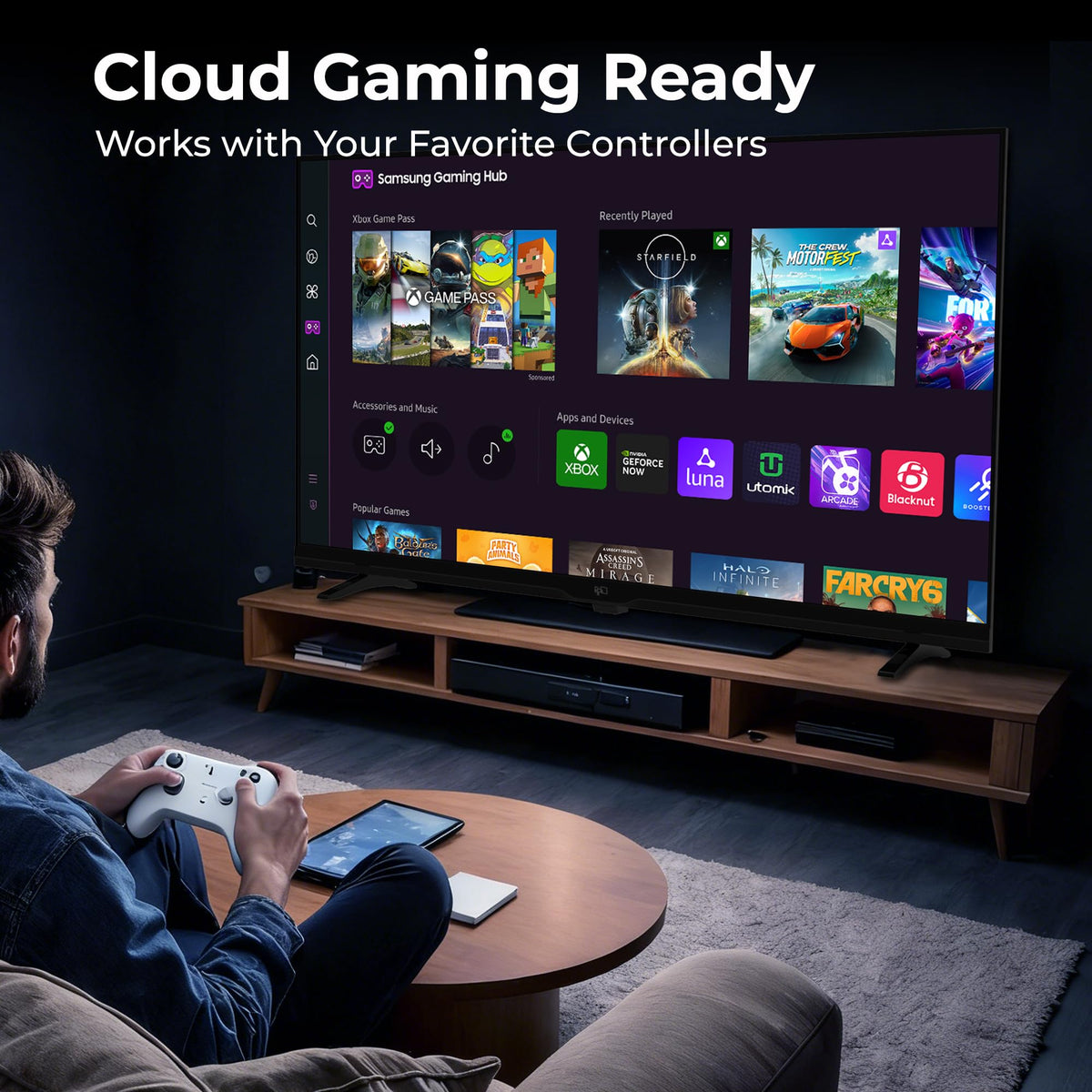 FPD 32 Inch Smart TV 720p HD Powered by Tizen OS Flat Screen Television