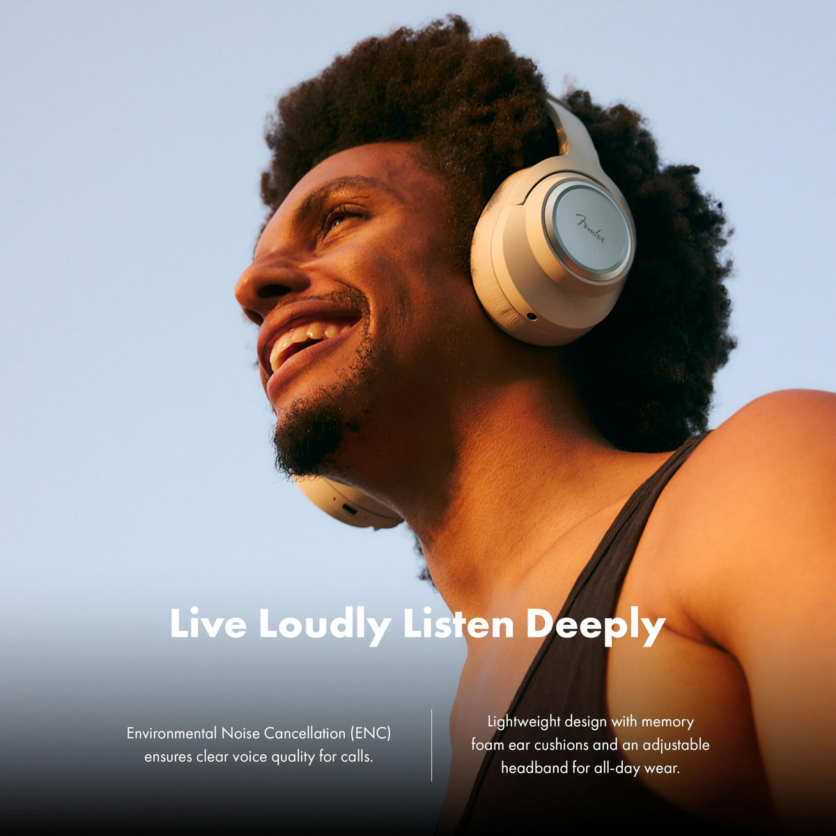 Fender Audio Mix Over Ear Wireless Headphones w/Active Noise Cancellation