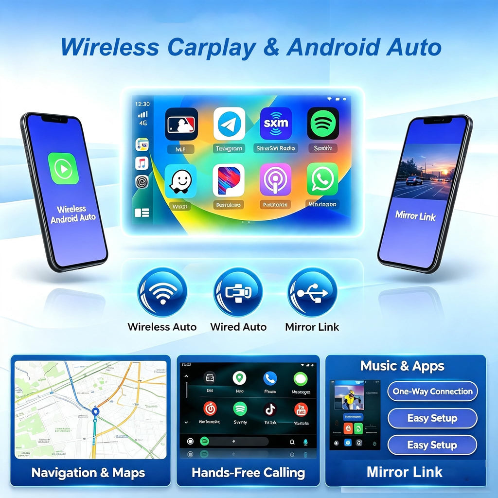 13 inch 2K Touch Screen Android Radio for 【Ford Ranger 2015-2020】 Car Stereo Replace GPS Navigation Upgrade Head Unit Video Multimedia Player Wireless Carplay