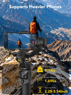 AOCHUAN Smart S3 Gimbal Stabilizer for iPhone & Android, Dual AI Tracking