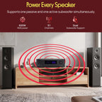 Pyle 9.1 Channel AV Receiver | 3000 Watts Peak Power, Audio Amplifier with Subwoofer Output, HD 2.1, Bluetooth Streaming | Surround Sound System for TV with Center 2, Extra Surrounds