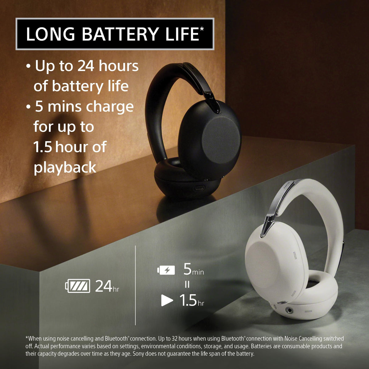 Sony 1000X THE COLLEXION Wireless Noise Cancelling Headphones, Black
