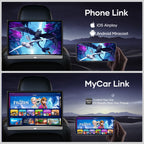 13.3" Car TV for Back Seat, 4K Android Headrest Monitor for Car, 4G+64G Portable Rear Entertainment System, Support Phone Wireless Mirror Link Touch Screen, with WiFi/HDMI/USB/Video Player