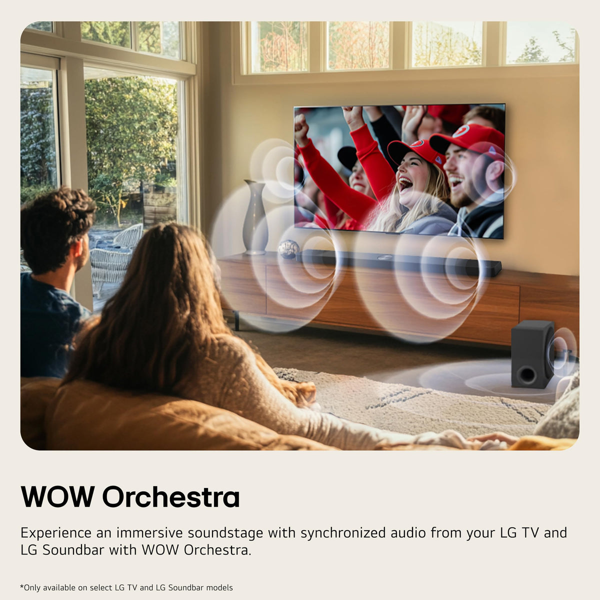 LG S60T 3.1 ch. Soundbar with Wireless Subwoofer, Dolby Audio, TV Synergy, Wow Interface, AI Sound Pro - Black
