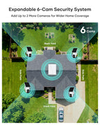 2K QHD Solar Security Cameras Wireless Outdoor, Solar Powered