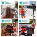 Movo iVlogger-PRO Vlogging Kit for iPhone with Mic, Light, and Tripod
