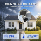 MUBVIEW Dual-Lens Solar Security Camera, 4K Pan Tilt Wireless Outdoor Cam