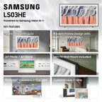 Samsung 55-Inch Class The Frame Art TV LS03HE, QLED 4K, 2026 Model