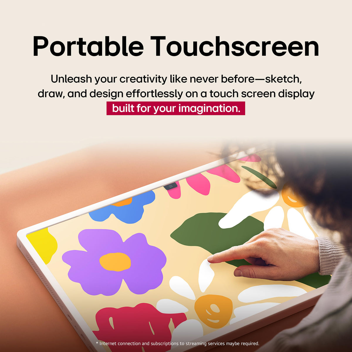 LG StanbyME 2 27 Inch Portable Smart Touch Screen with 4hr Battery