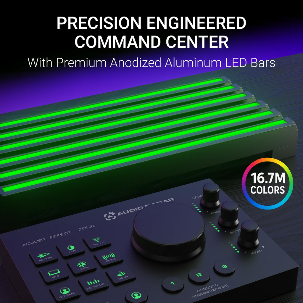 Audio Radar Gaming Light Bars for Deaf and Hard of Hearing Gamers