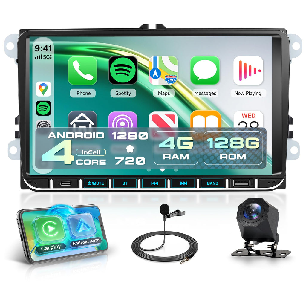 Rimoody 8Core 6G+128G Car Stereo Radio For VW Passat Jetta Golf MK5 MK6 EOS