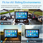 Carpuride W702PRO 7" for Motorcycle CarPlay & Android Auto Dual Bluetooth