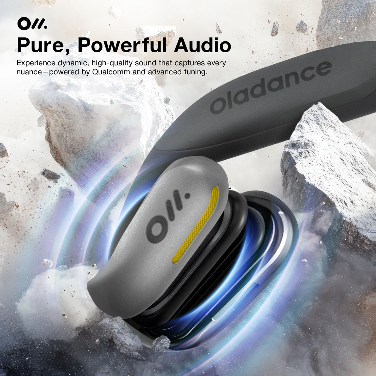 Oladance OWS Sports True Wireless Open-Ear Headphones, IPX8, 15H Playtime