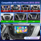 Car Radio Compatible with Ford Transit 2015-2018 Wireless CarPlay